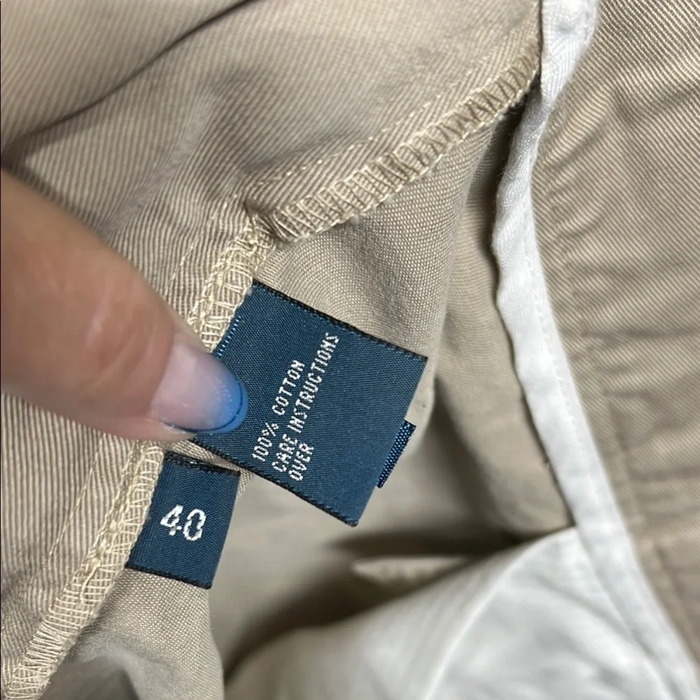 Polo by Ralph‎ Lauren Khaki Flat Front Shorts Men's Size 40
